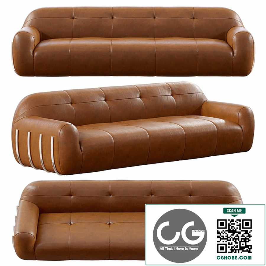Brace Saddle Leather Sofa