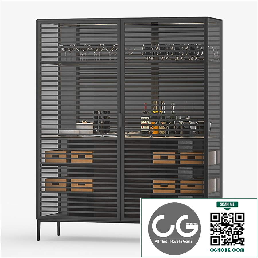 Bar cabinet Alambra Rimadesio N3