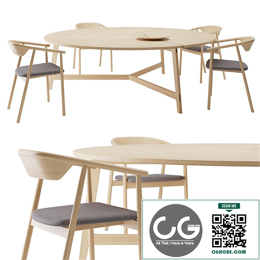 Mawari Table by De Padova