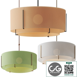 Exos Large Double Shade Pendant by Hubbardton Forge