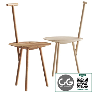Spade Chair Natural Ash by Please Wait to be Seated
