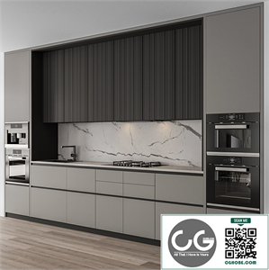 Kitchen Modern - Gray and Black Cabinets 97