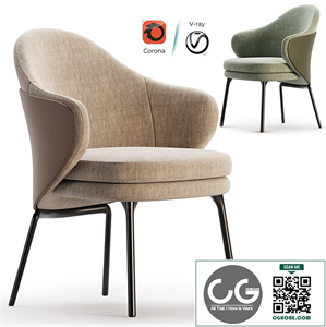 ANGIE Easy chair By Minotti