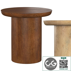 OSLO PEDESTAL ROUND SIDE TABLE