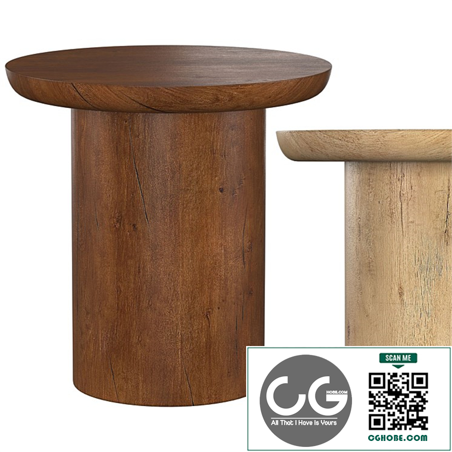 OSLO PEDESTAL ROUND SIDE TABLE