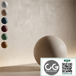 Decorative plaster. Seamless decorative plaster material 6 colors. 41