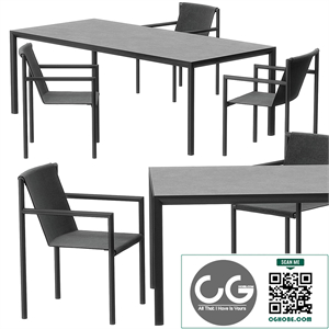 Plein air dining set by Roda