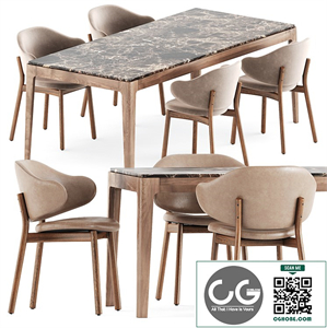 Holly chairs by Calligaris and Ziggy table by Porada