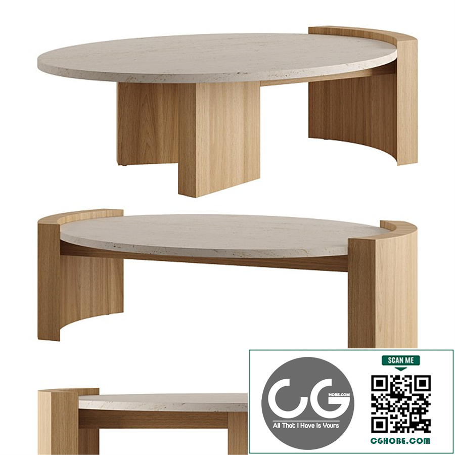 JIA OVAL Coffee Table by Atelier De Troupe