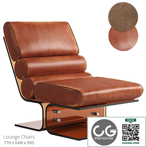 Pair of Space Age Lounge Chairs in Lucite and Leather, 1960s