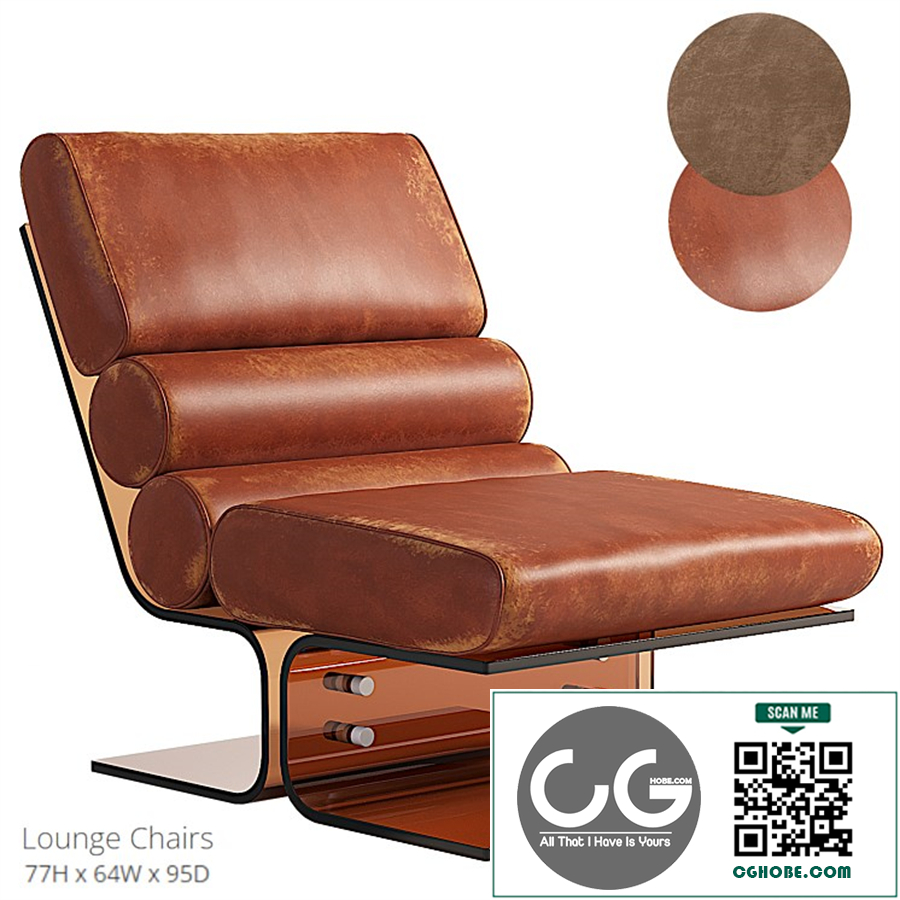 Pair of Space Age Lounge Chairs in Lucite and Leather, 1960s