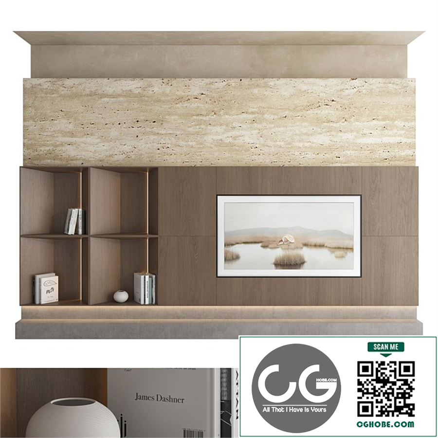 TV wall set 35