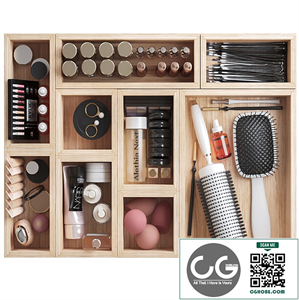 Cosmetics set for beauty salon or dressing table