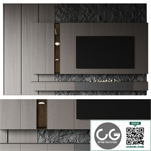 TV Rock panel №3 Vray