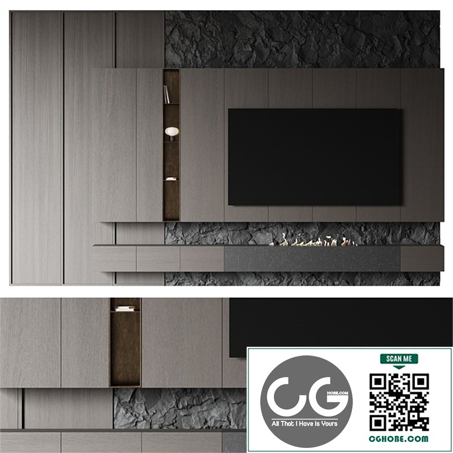 TV Rock panel №3 Vray
