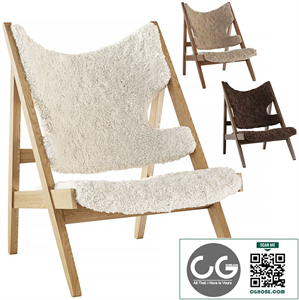 Sheepskin armchair Menu by Ib Kofod-Larsen