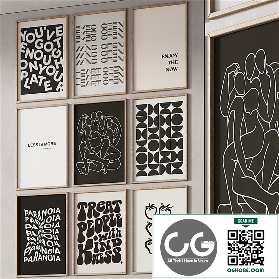 258 frame models 03 random neutral posters 01