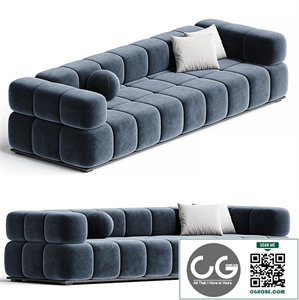 THOMAS - LONG MODULE SOFA WITH CORNER BACKREST