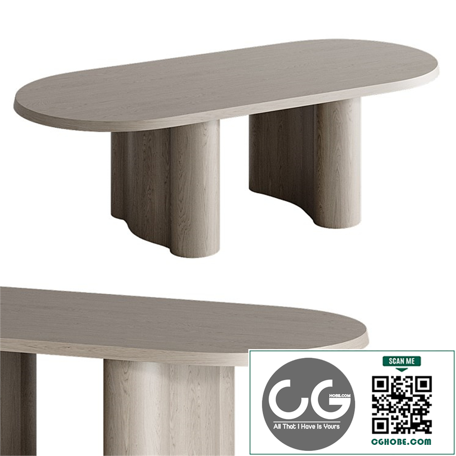 Eros Solid Oak Dining Table