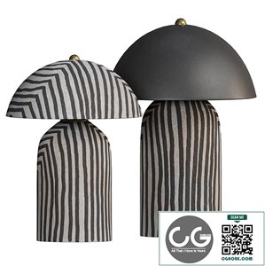 Tera Lamp Stripe by Ceramicah