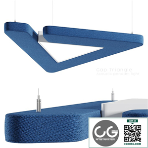 Flexxica - Gap Triangle Acoustic Pendant Light