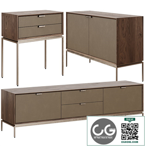 La Redoute Delina chest of drawers, bedside table, TV stand