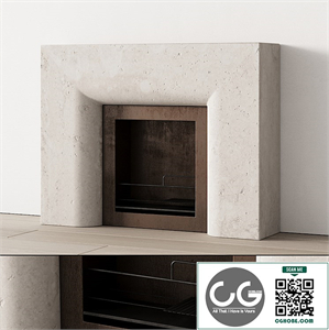 293 fireplace area decorative wall 11 old chimney travertine stone 00