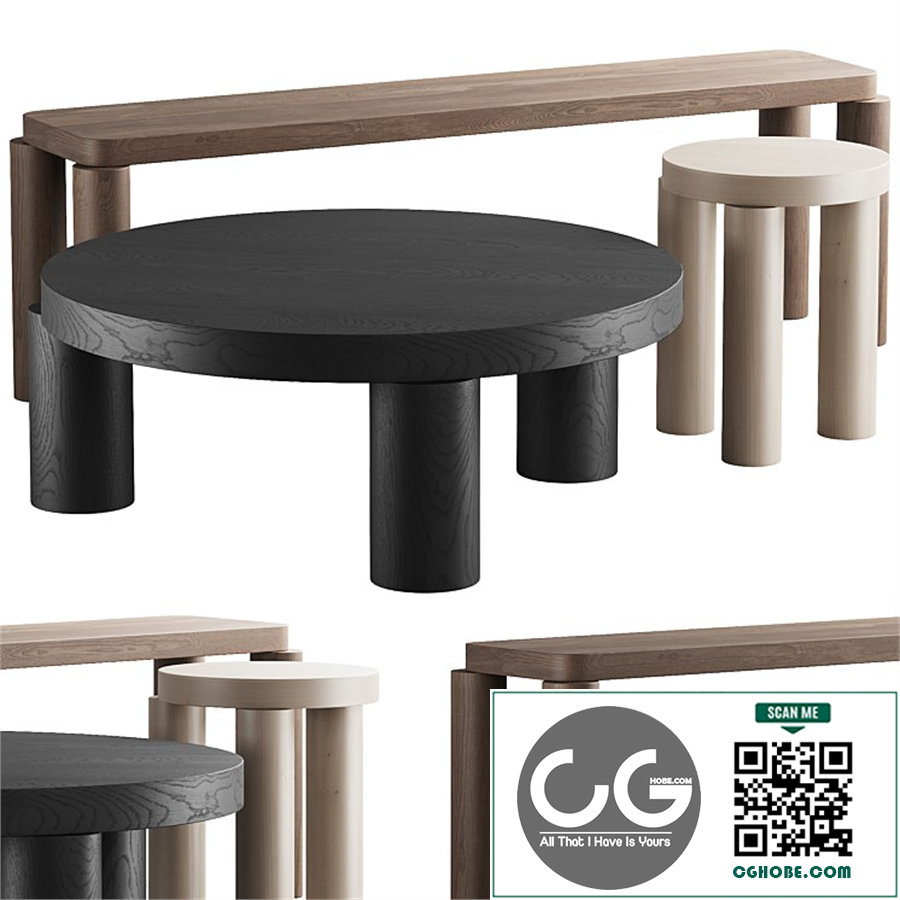 310 Resident Offset coffee side table