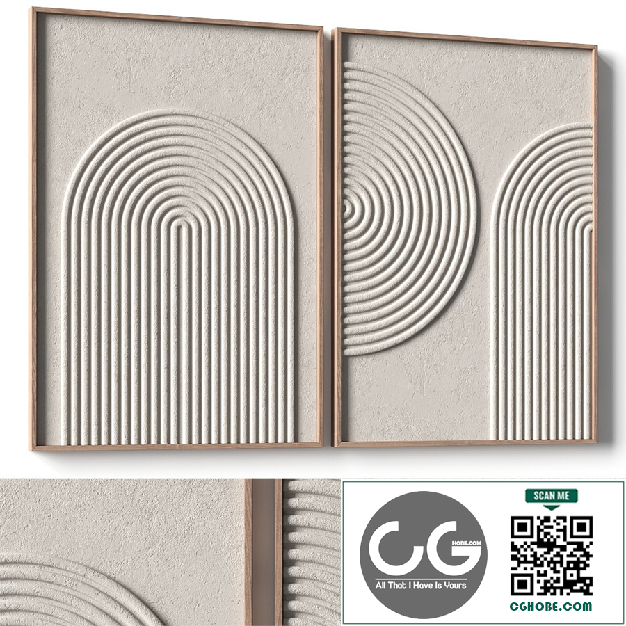 Relief artwork - 3d art wall decor - Panels