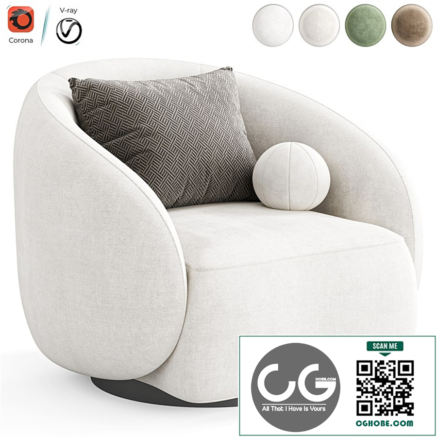 Swivel Chair Amore by Eichholtz