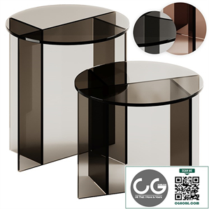 SESTANTE Round Side Table by Tonelli Design