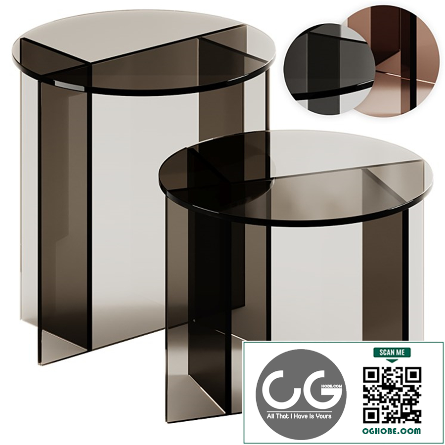 SESTANTE Round Side Table by Tonelli Design