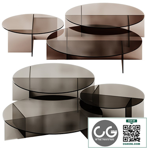 SESTANTE Round Coffee Tables by Tonelli Design