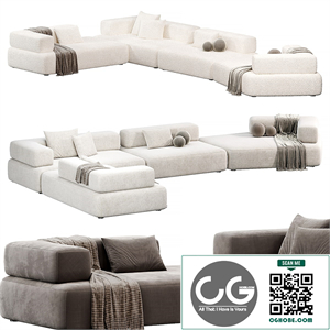 CHOLET Sectional Sofa 3 By HESSENTIA Cornelio Cappellini