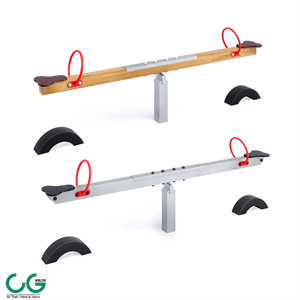 Horizontal swing with Kompan tires