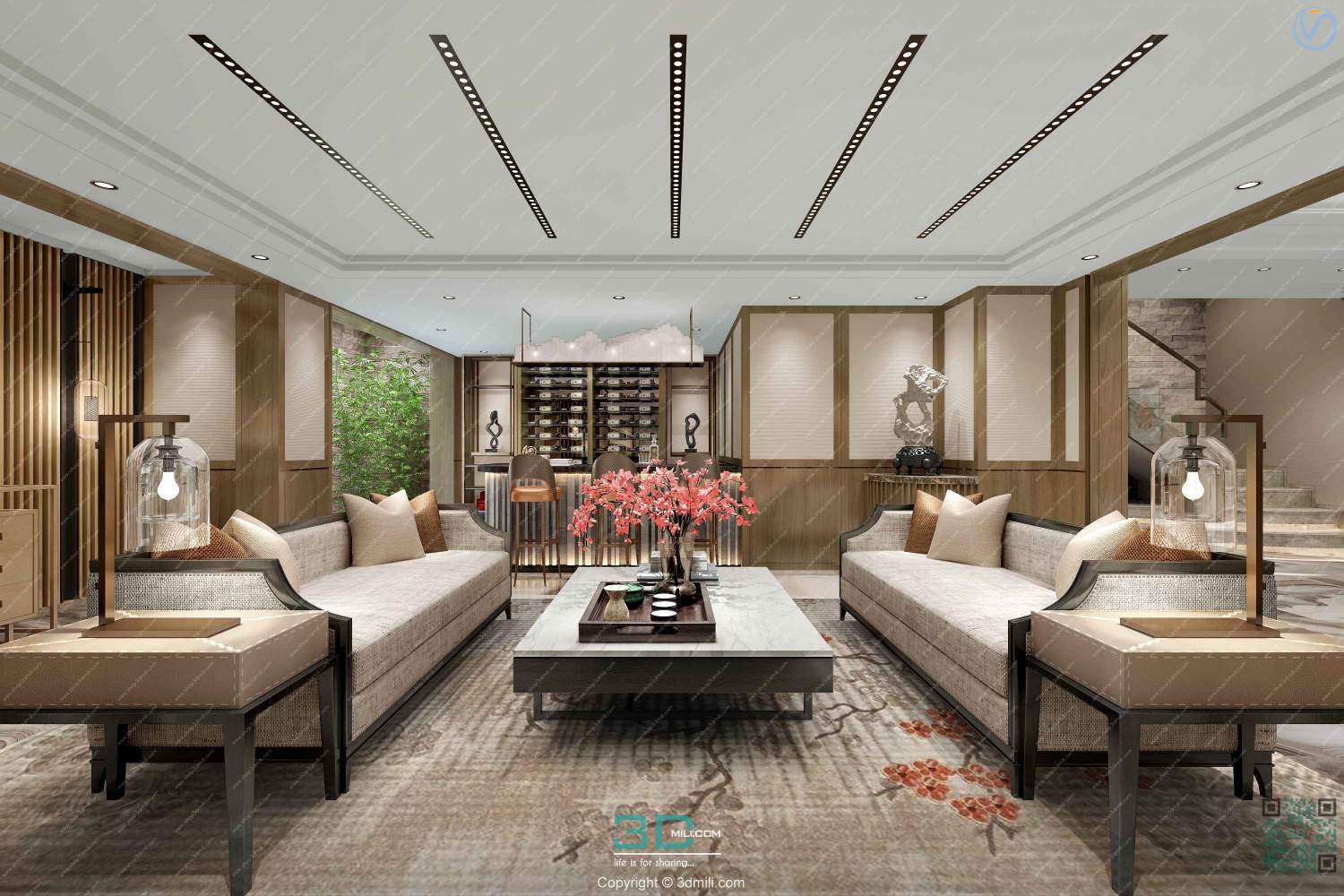 Apartment 04 Southeast Asia Style 3dsmax File Free Download