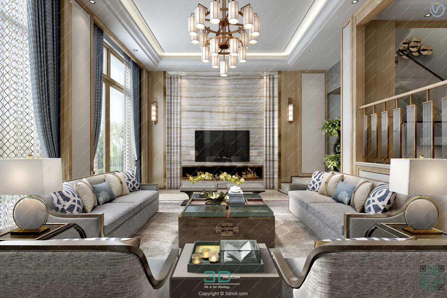 Apartment 05 Southeast Asia Style 3dsmax File Free Download