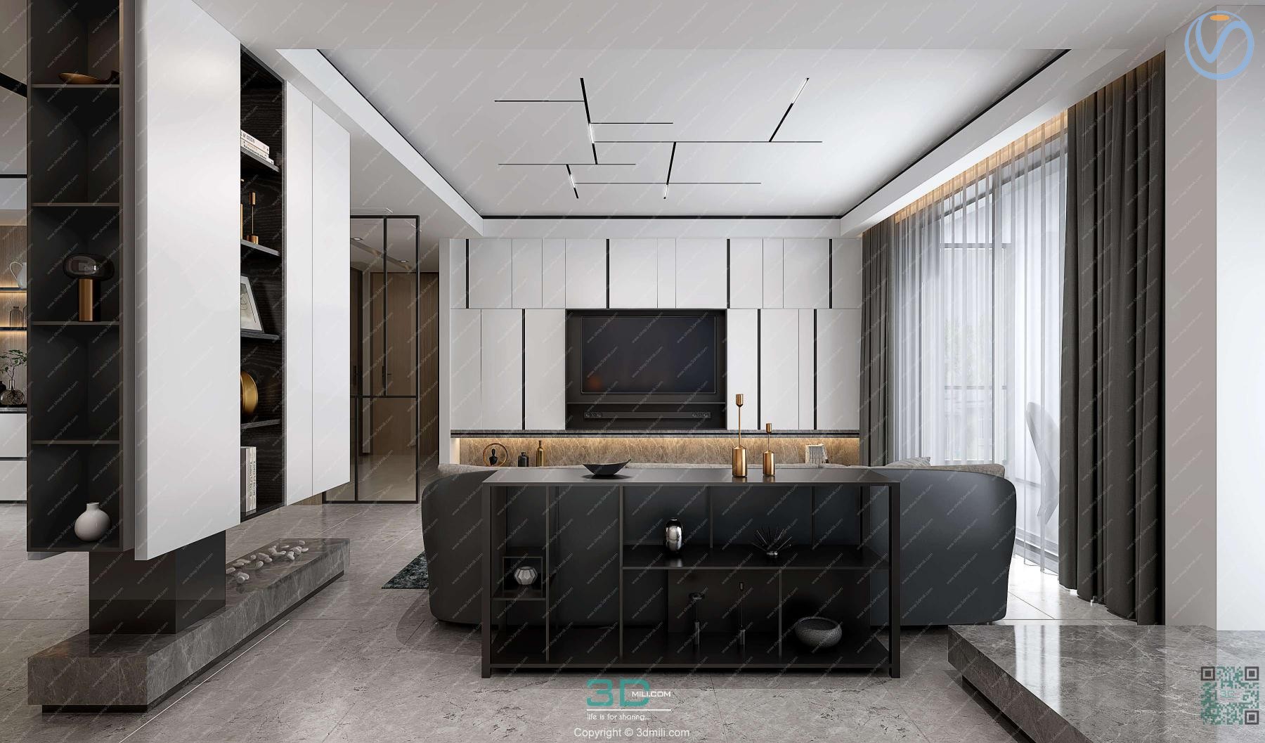 Apartment 06 Morden Style 3dsmax File Free Download