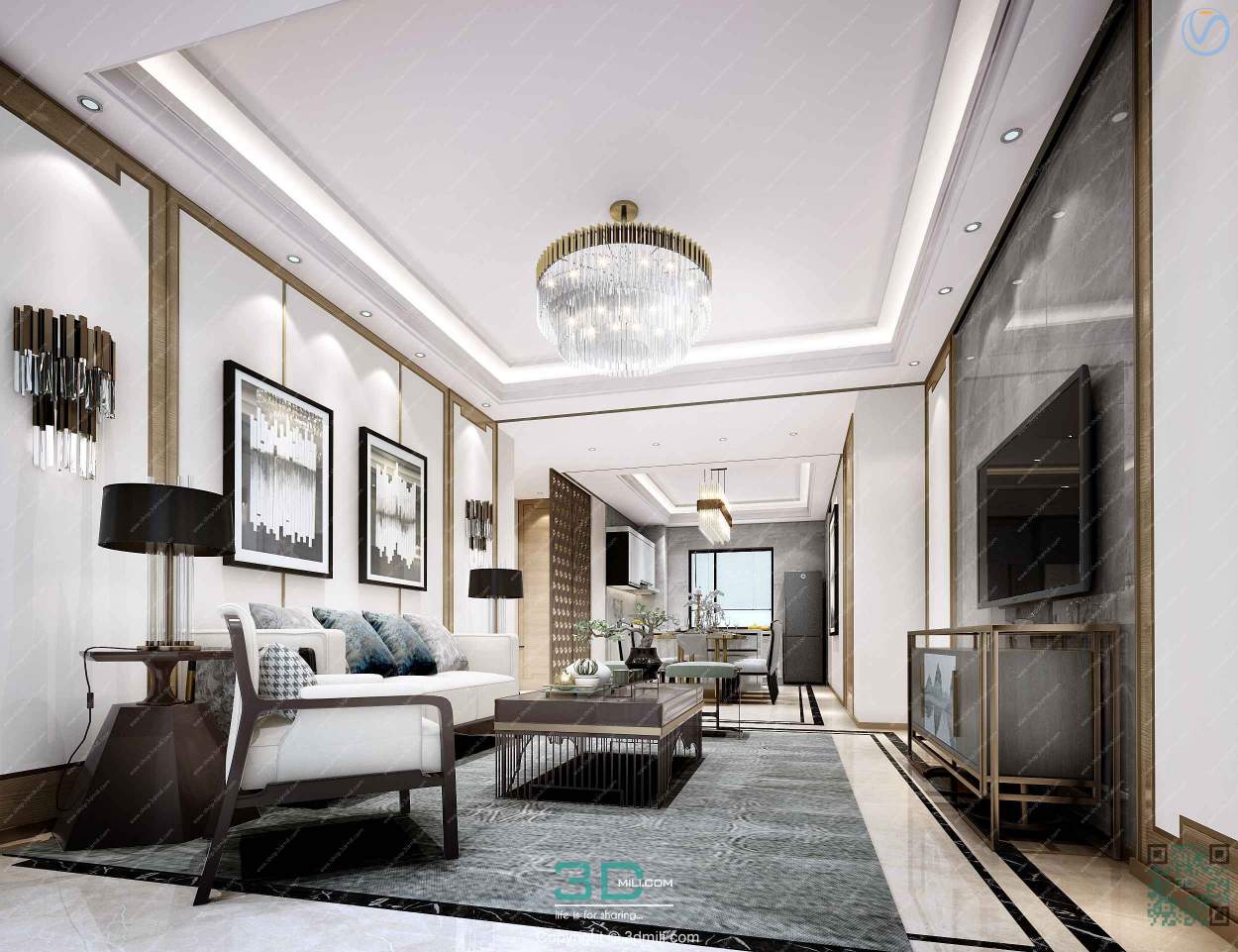 Apartment 13 Southeast Asia Style 3dsmax File Free Download
