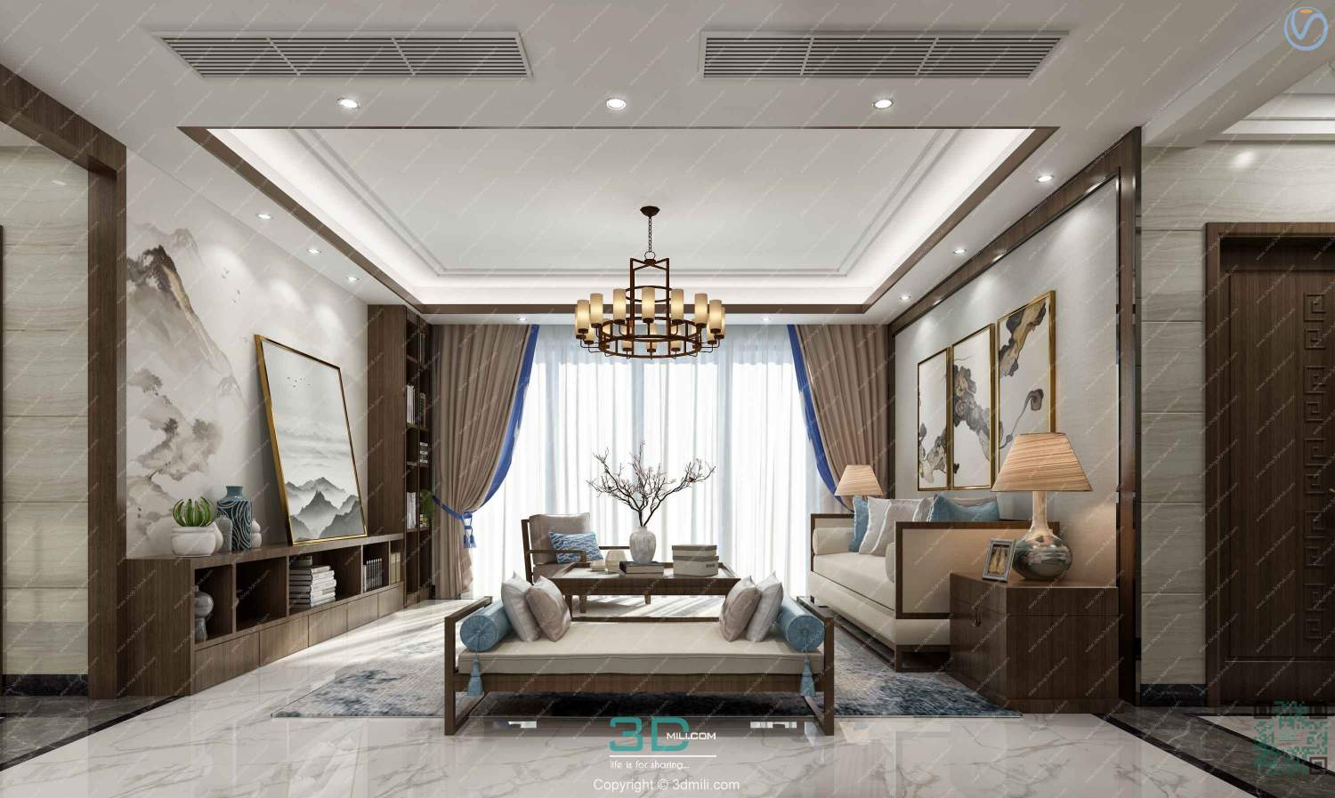 Apartment 17 Southeast Asia Style 3dsmax File Free Download