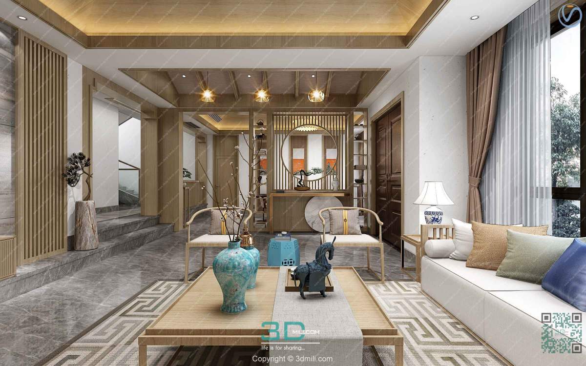 Apartment 21 Southeast Asia Style 3dsmax File Free Download