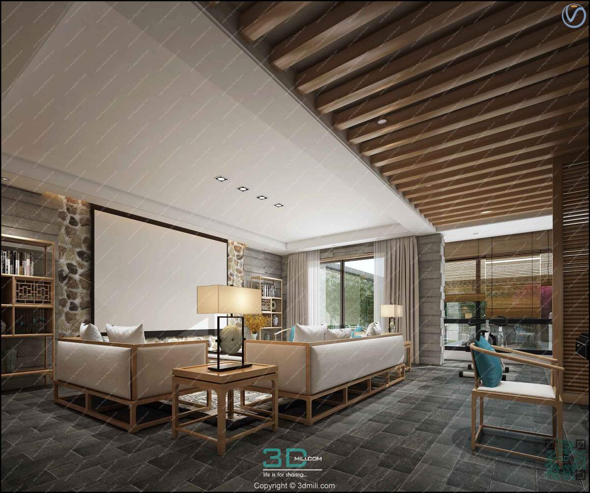 Apartment 25 Southeast Asia Style 3dsmax File Free Download
