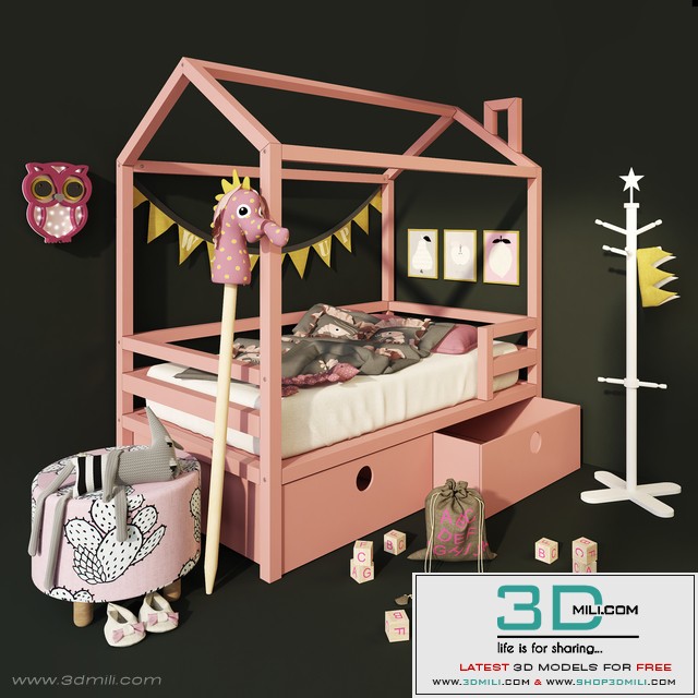 Baby Crown moon pine 160X90. Dream house