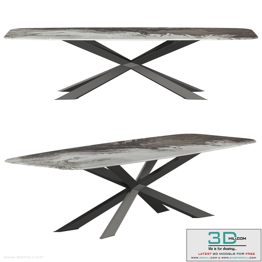 Cattelan Italia Spyder Crystalart Dining Table