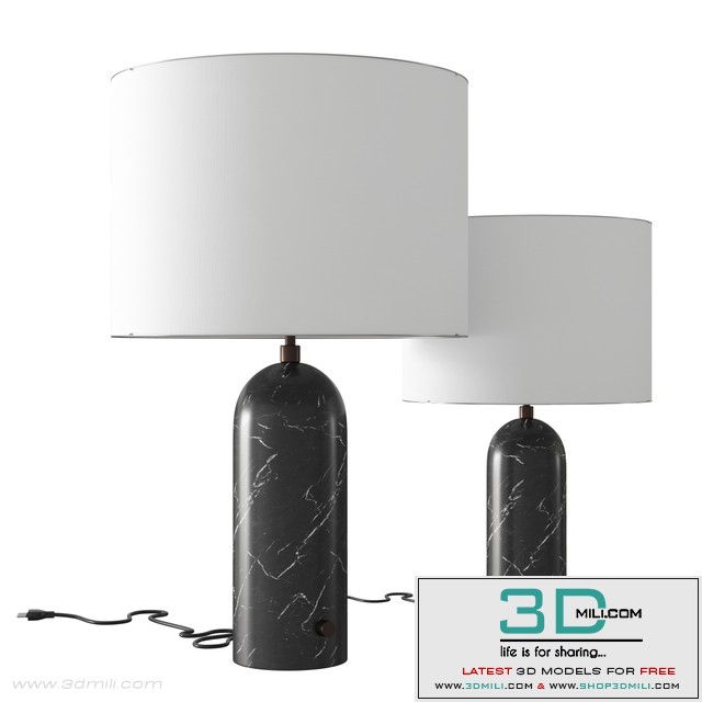 Gravity table lamp