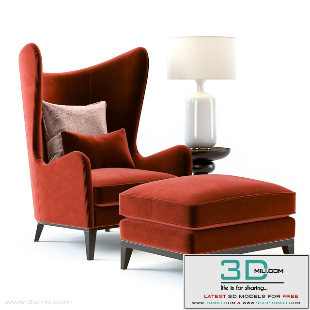 Monroe Armchair Red