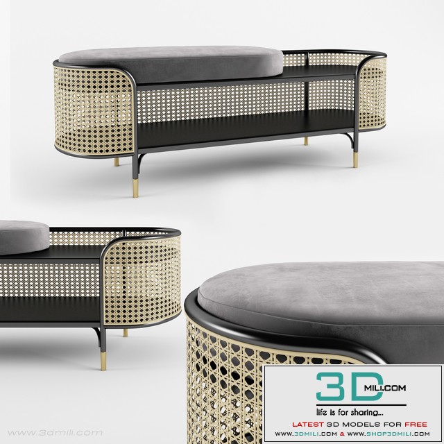 Mos Gebruder Thonet Vienna Bench