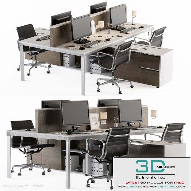Office Furniture Employee Set