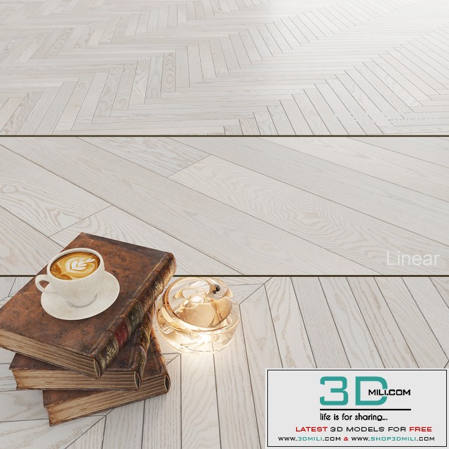Parquet Polarwood Oak Elara White Matt