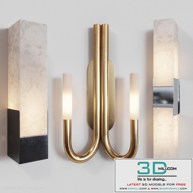 Sconce set by Kelly Wearstler